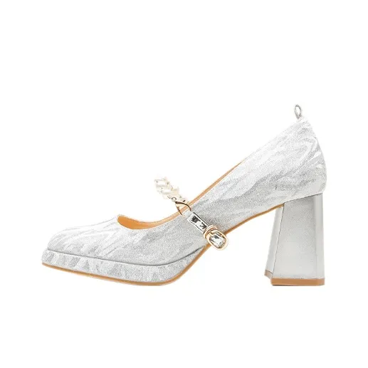 Dunnu Chunky Heel High Heels Women's-7