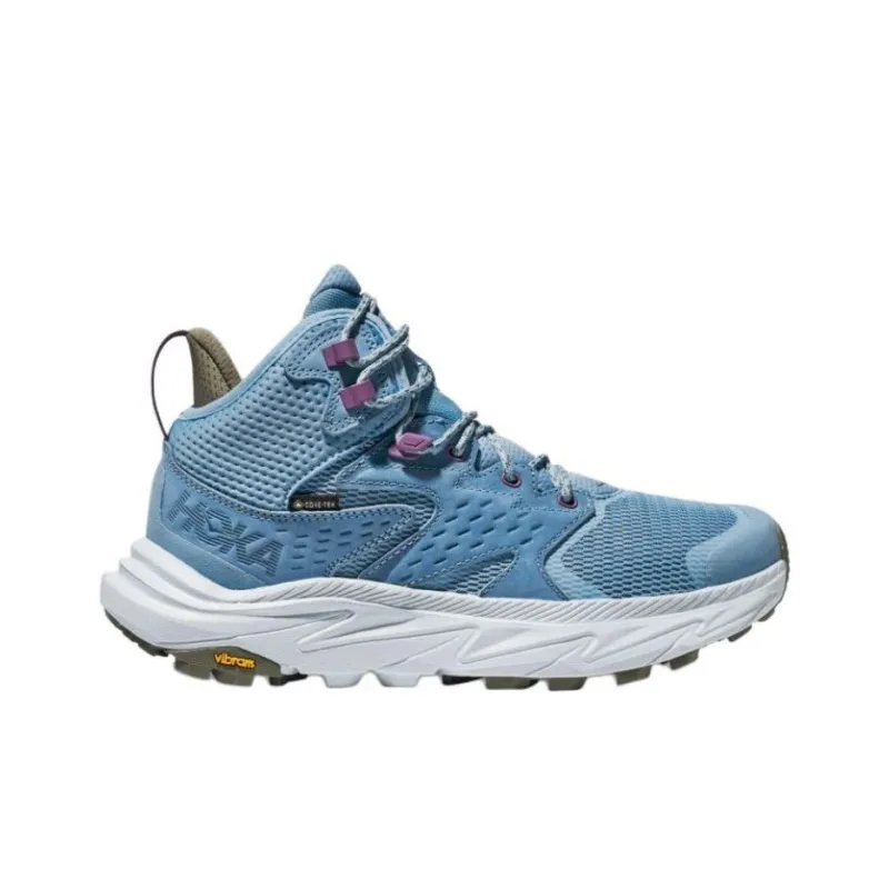 HOKA ONE ONE Anacapa 2 Anti-Slip Wear-Resistant Water-Resistant Lightweight Mid-Top Hiking Shoes Women's Blue-1