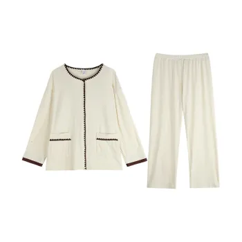Xuan Liang Pajama Set Women's Cream White
