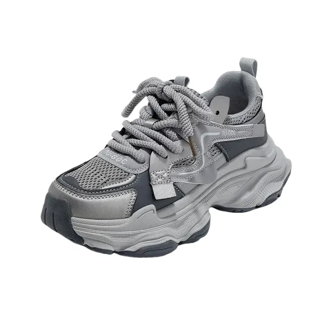 PARK DANCE Slip Resistant Low Top Chunky Sneakers Women's-3