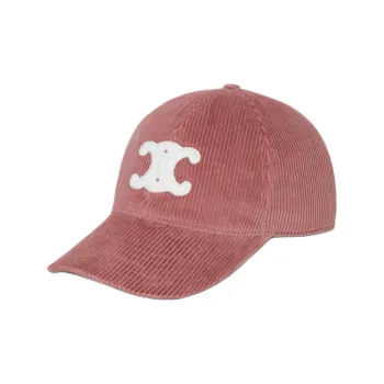 CELINE Triomphe Baseball Cap In Corduroy