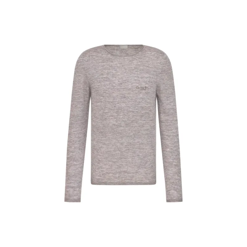 DIOR SS25 Cashmere Sweater Men's Gray-0