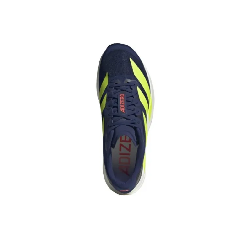 Adidas Adizero Evo SL Anti Slip Wear Resistant Low Top Running Shoes Men's Blue Yellow-2
