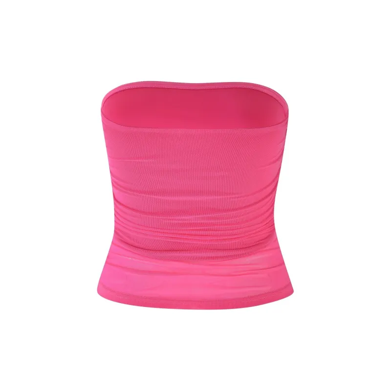 Tiger Mist HARRIETT TUBE TOP Strapless Top Women's Pink-1