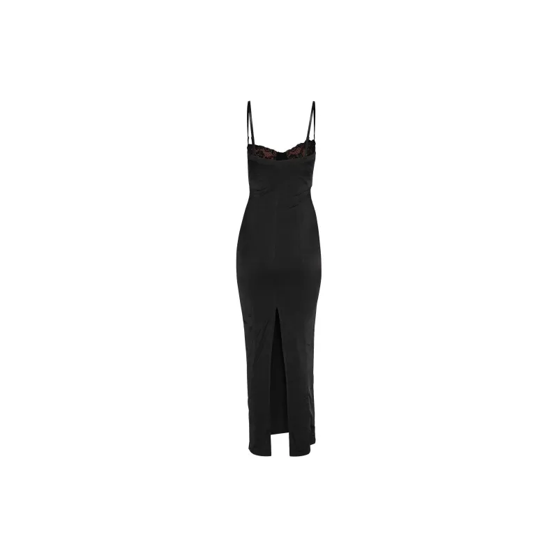 Tiger Mist ALLURA MAXI DRESS Slip Dress Women's Black-1