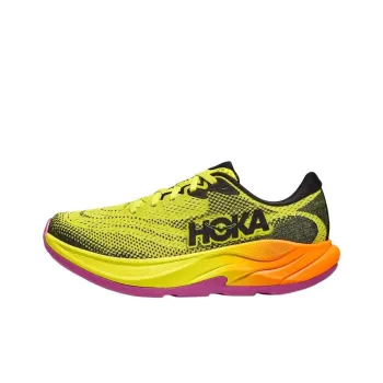 HOKA ONE ONE RINCON 4 Abrasion Resistant Breathable Low Top Running Shoes Women's Yellow Black