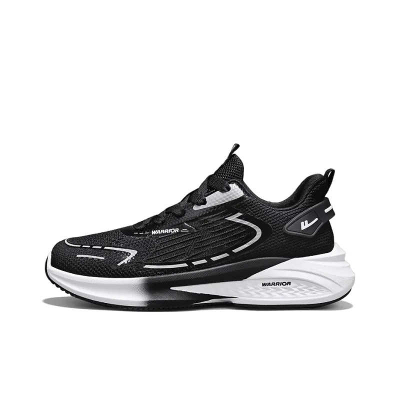 WARRIOR Running Shoes Men Low Top White/Green/Orange/Black-7