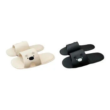 SHIGUDE Home Slippers Unisex, Black