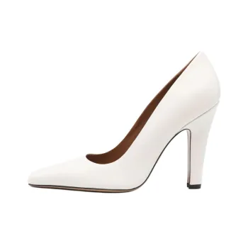 Paris Texas Belle Block Heel High Heels 10cm Women's White