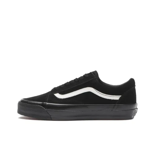 Vans Premium Old Skool Anti Slip Wear Resistant Low Top Skateboard Shoes Unisex Black