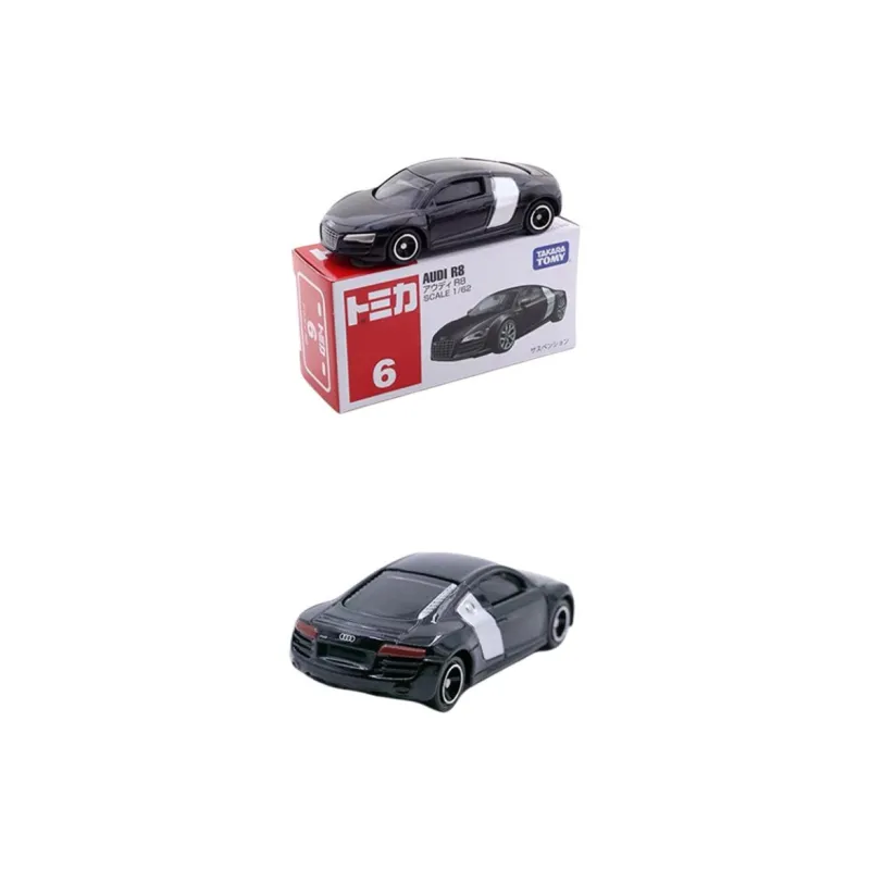 TAKARA TOMY Black Size 6 Audi R8 Coupe Alloy Car Assembled Models-2