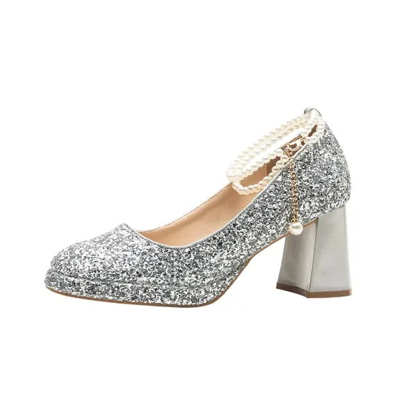 Dunnu Chunky Heel High Heels Women's-12