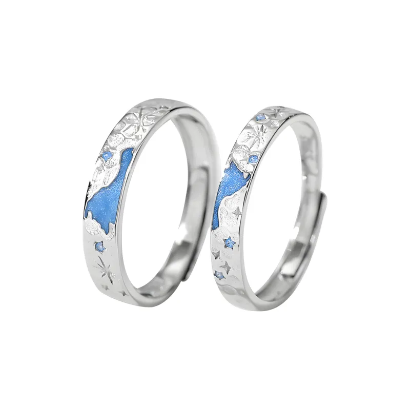 MAGICPOLE 925 Sterling Silver Rings Unisex Silver-3