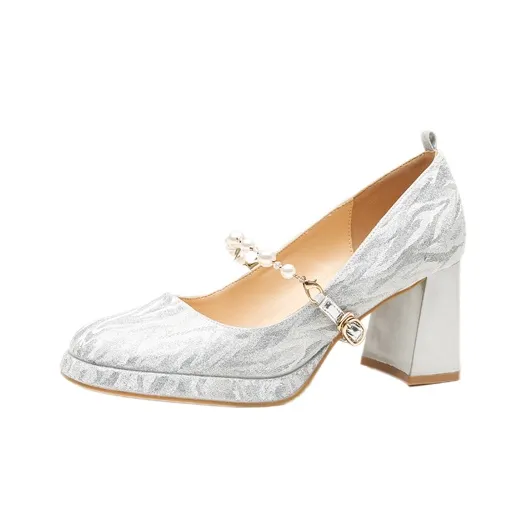 Dunnu Chunky Heel High Heels Women's-6