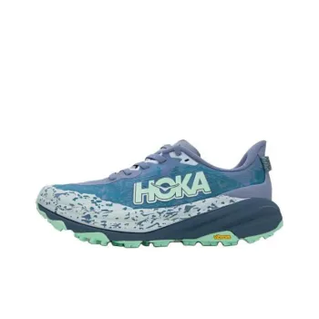 HOKA ONE ONE Speedgoat 6 Cushioning Wear-Resistant Low-Top Running Shoes Women's Blue