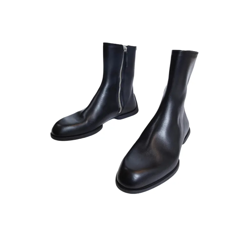 JIL SANDER Ankle Boots Men's Black-4