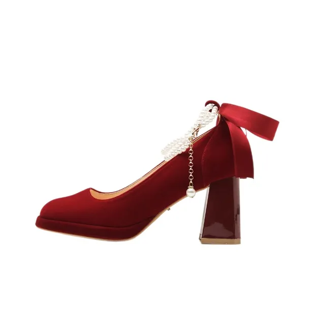 Dunnu Chunky Heel High Heels Women's-1