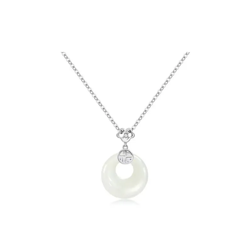 CHINA GOLD Chalcedony Necklaces Women's-4