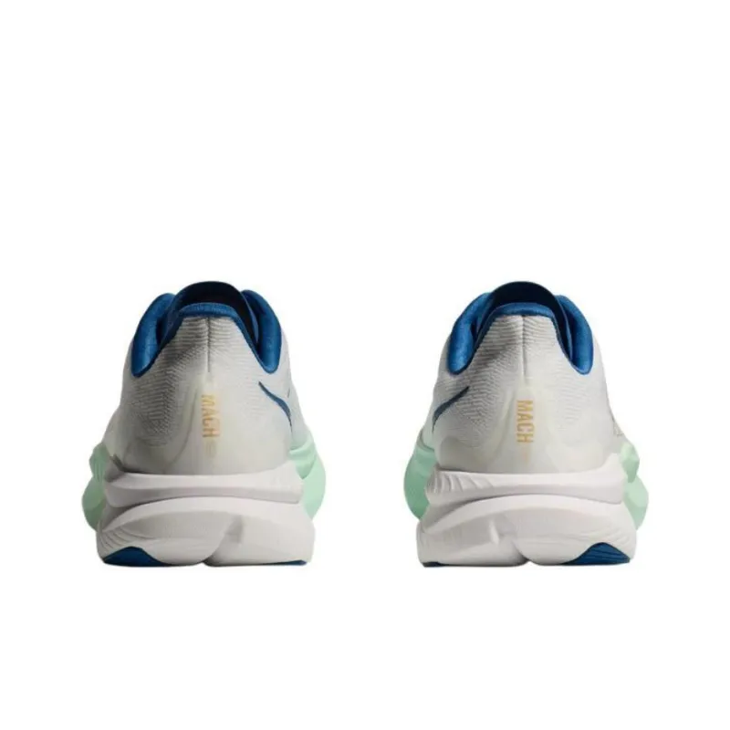 HOKA ONE ONE MACH 6 Abrasion Resistant, Breathable, Lightweight Low Top Training Shoes Men's White Loose Fit-2