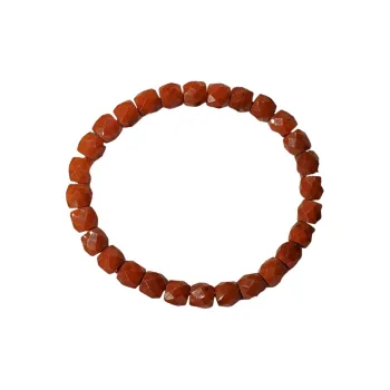 Xiao Tian Southern Red Agate Single Wrap Beaded Bracelet Unisex