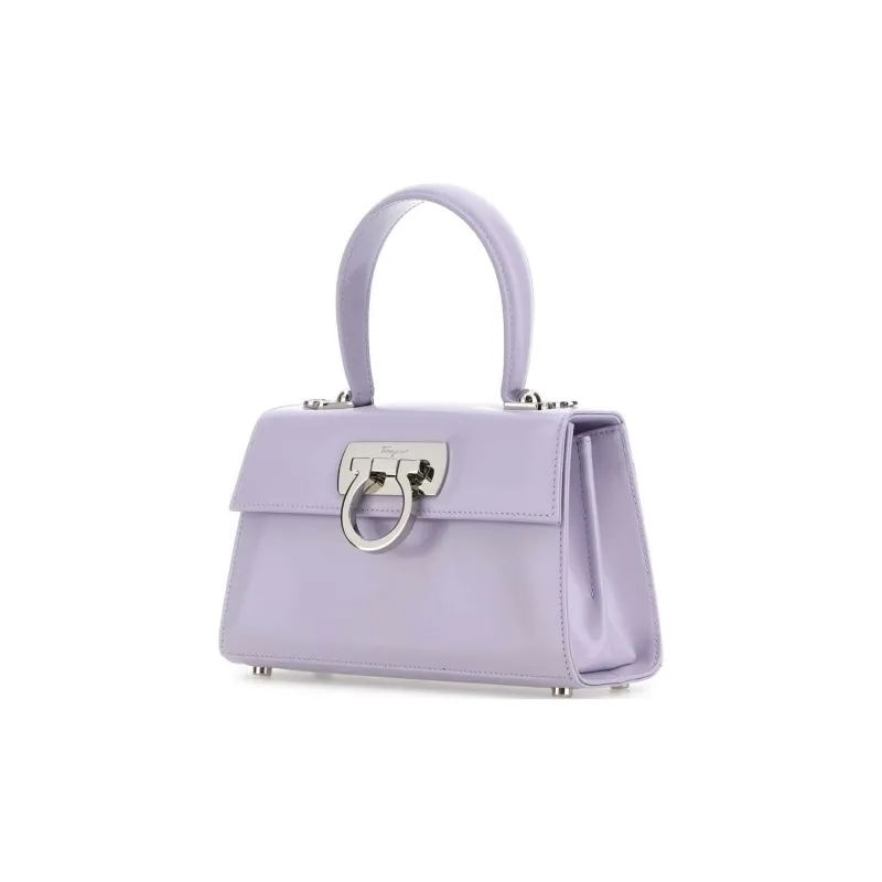 FERRAGAMO Calfskin Shoulder Bag, Crossbody Bag, Handbag Mini Women's Purple-1