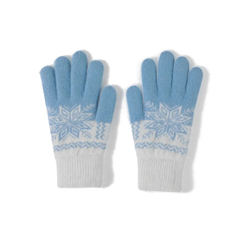 NANJIREN Thickened Knit Gloves Unisex-7