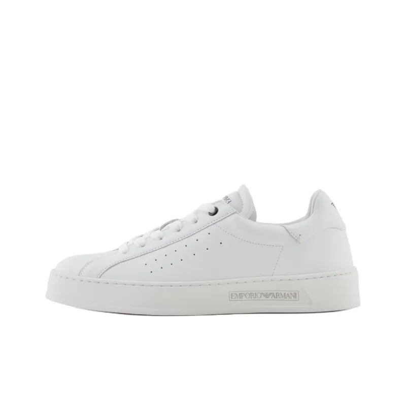 EMPORIO ARMANI Low Top Skateboard Shoes Women's White-0