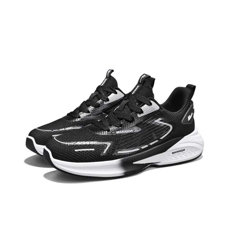WARRIOR Running Shoes Men Low Top White/Green/Orange/Black-8