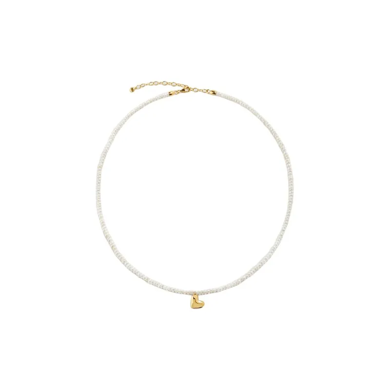Monica Vinader Heart Mini Pearl Necklace-1
