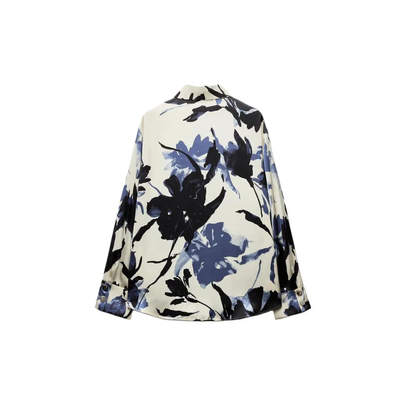 ZARA Shirts Women's Nude/Blue-1