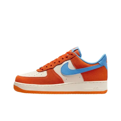 Nike Air Force 1 Slip Resistant And Breathable Low Top Skateboard Shoes Men's Orange