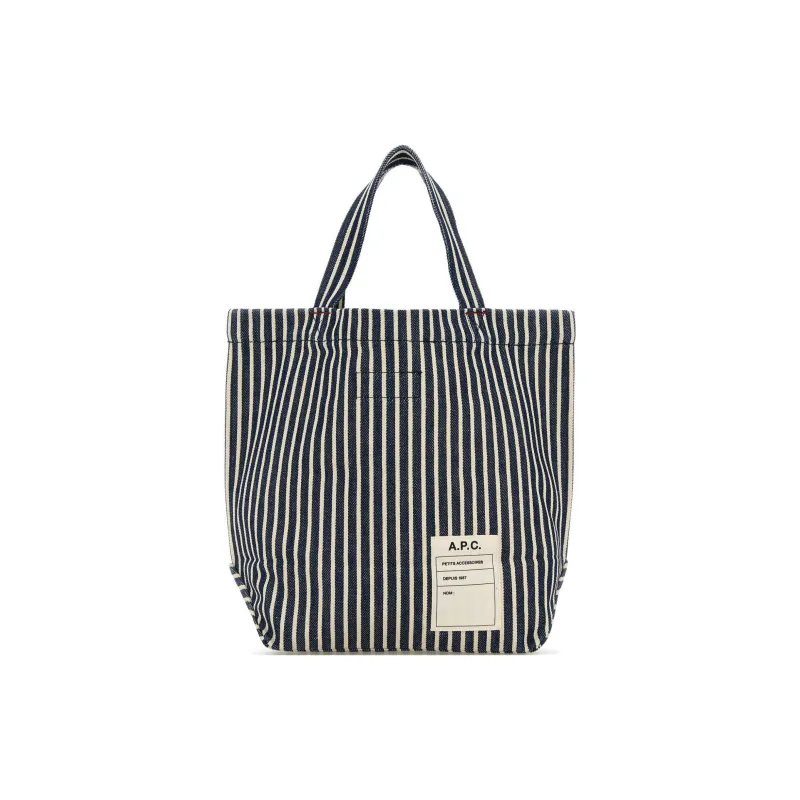 A.P.C Mini Thais Striped Tote Bag-2