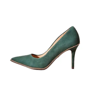 COACH Waverly Slim Heel High Heels 8.9cm Women's Green