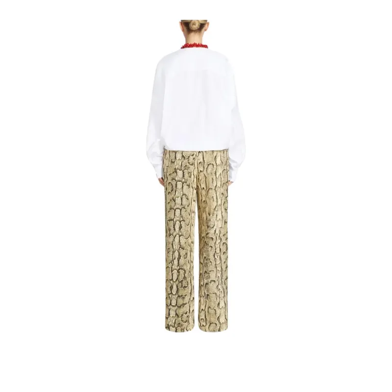 DRIES VAN NOTEN V Neck Poplin Top-2