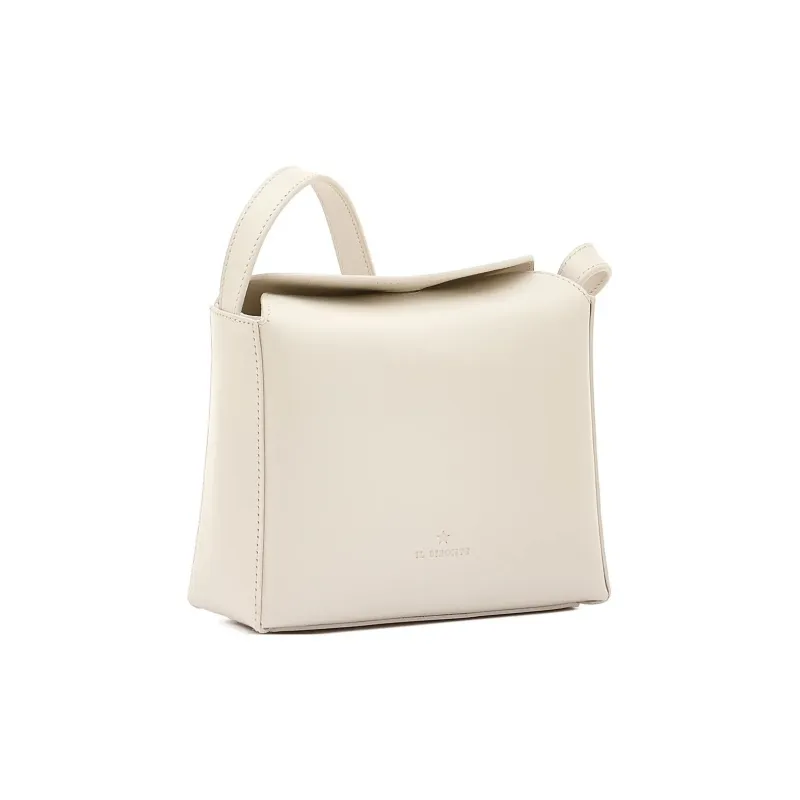Il Bisonte Cow Leather Crossbody Bag, Shoulder Bag Women's Beige-1