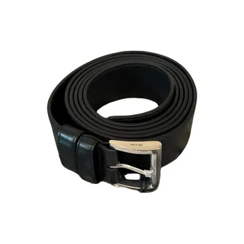 PRADA Leather Belts Men's Black 