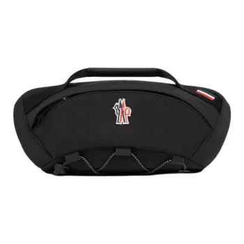 Moncler Grenoble Series Nylon Fanny Pack Unisex Black