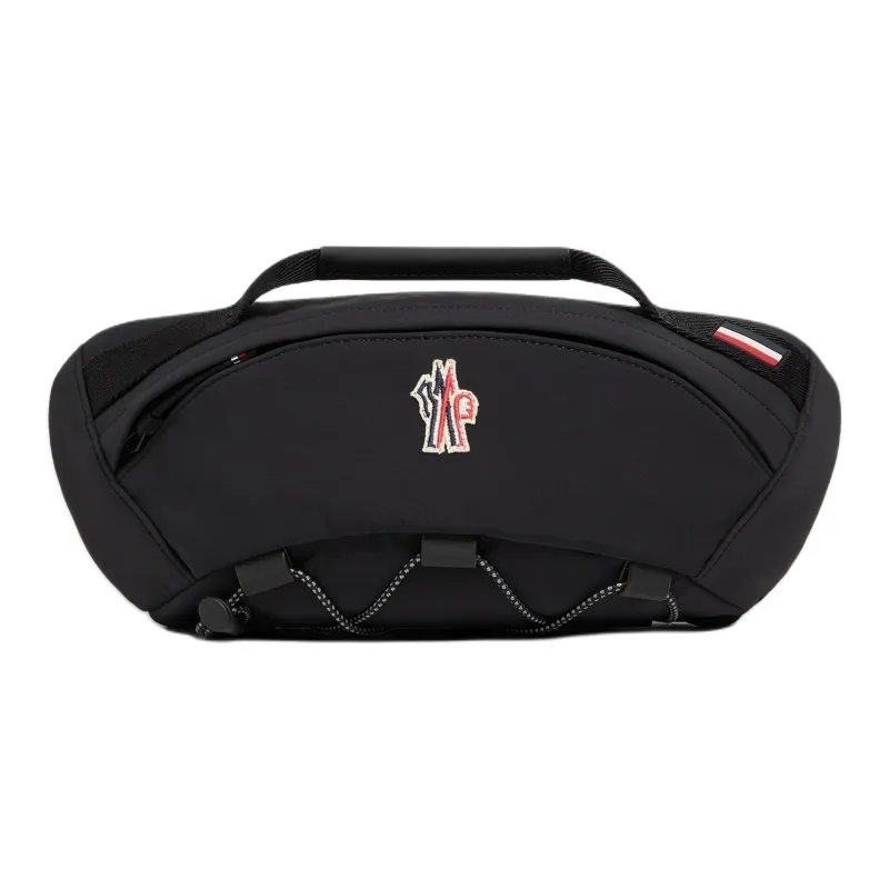 Moncler Grenoble Series Nylon Fanny Pack Unisex Black-0