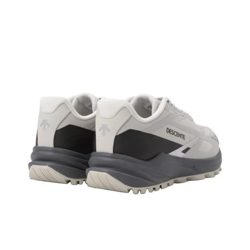 DESCENTE Anti Slip Wear Resistant Low Top Casual Shoes Unisex Beige Black-2