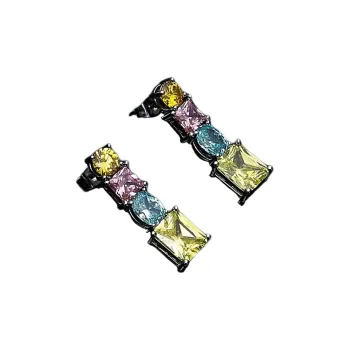 CHIARA FERRAGNI Zircon Earrings Women's Multicolor