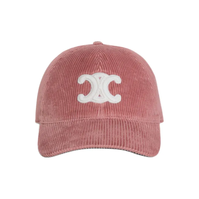 CELINE Triomphe Baseball Cap In Corduroy-1