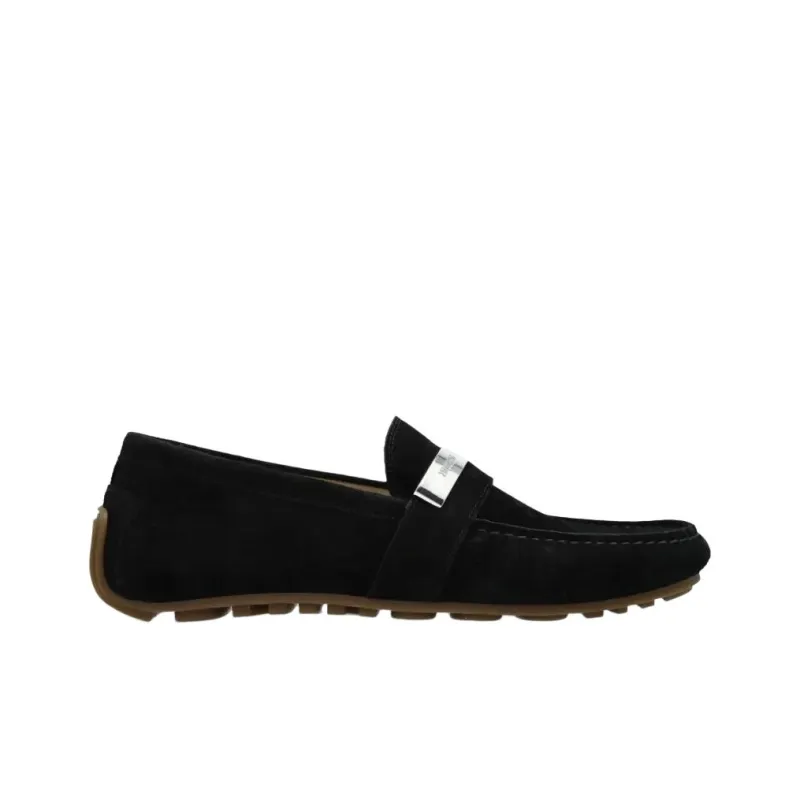 MOSCHINO Logo Engraved Loafers-1