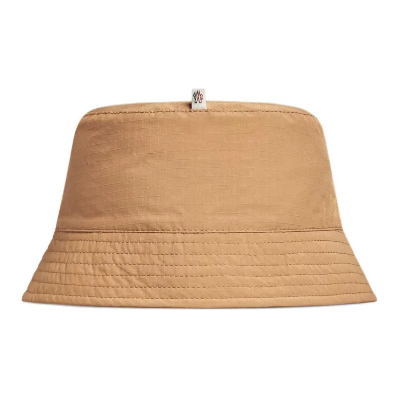 Moncler Polyester Polyamide Bucket Hats Men's Light Brown-1