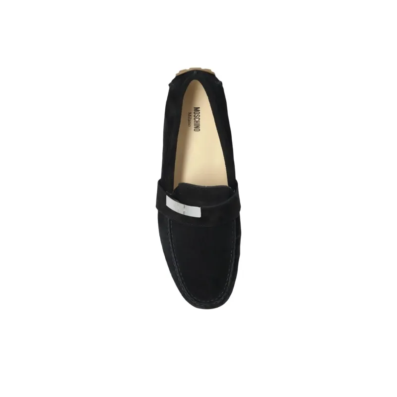 MOSCHINO Logo Engraved Loafers-4