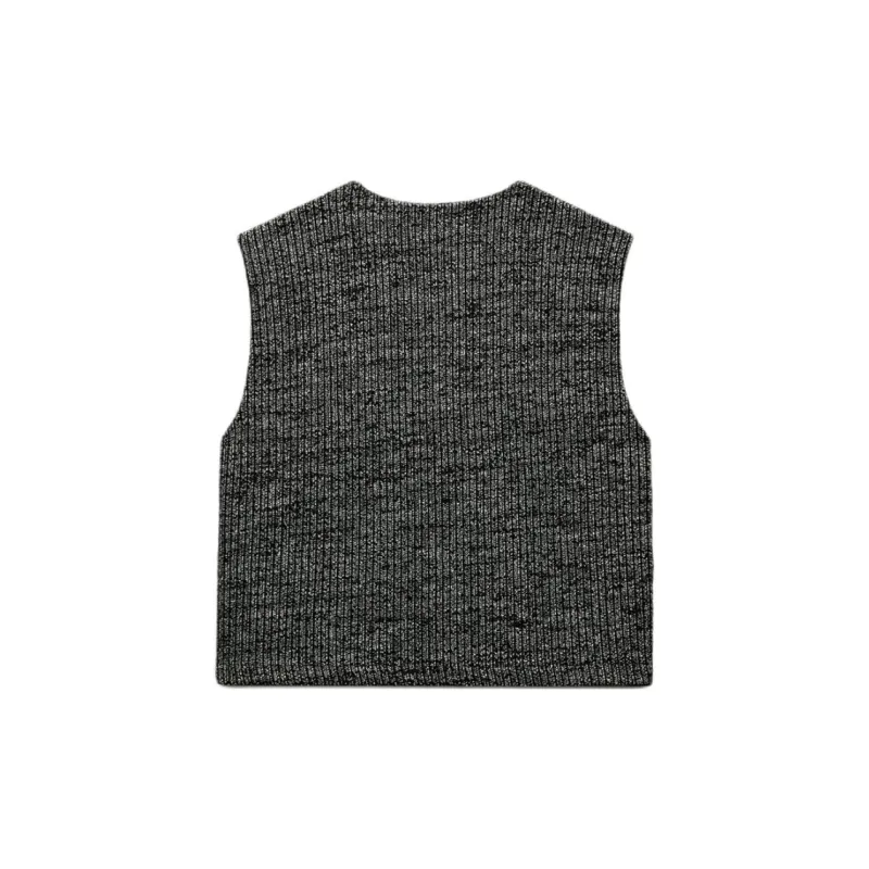 ZARA Tank Tops Women's Black/Nude-1