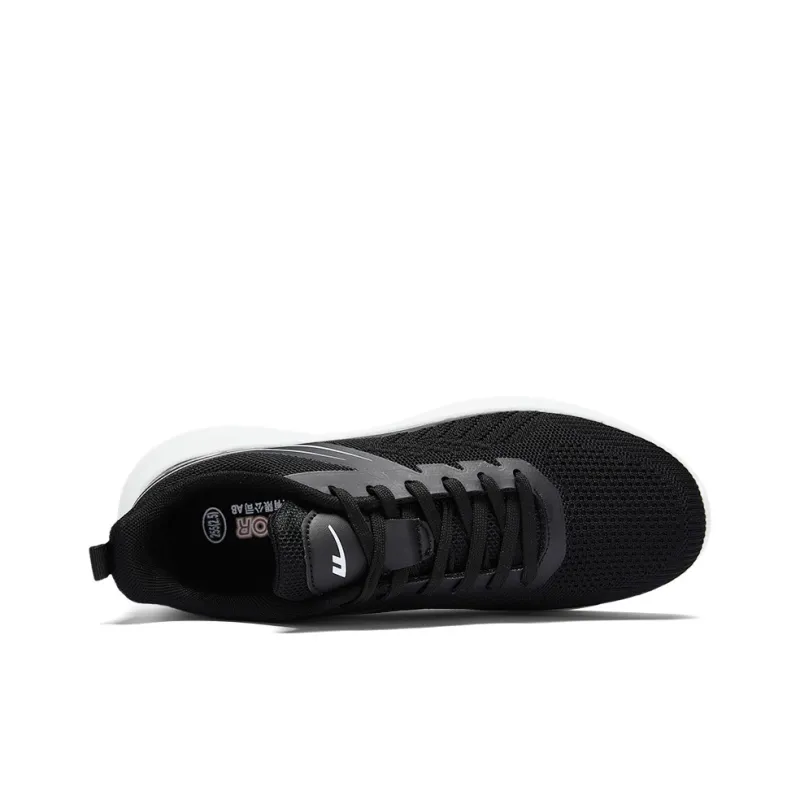 Warrior Cushioning Lightweight Breathable Quick Dry Low-Top Running Shoes Men's Black-2