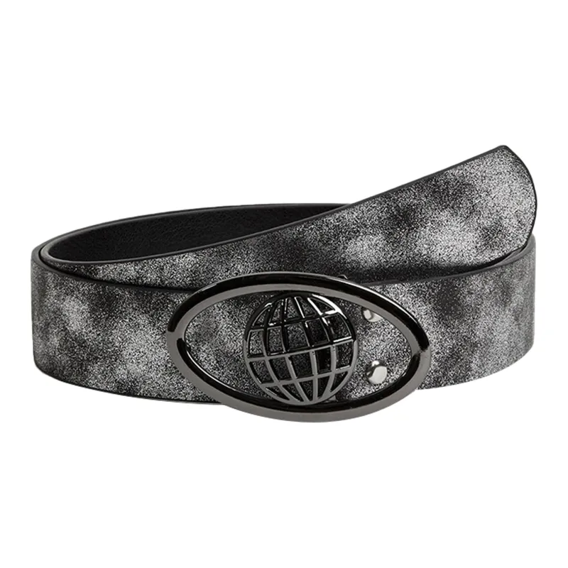 IOTS Literary And Vintage Minimalist Style Versatile Fashion Alloy Leather Belts Unisex Width 2.6cm-0