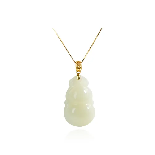 CUIYOUSHIJIA Hetian Jade Pendants Pale Greenish White Jade Women's