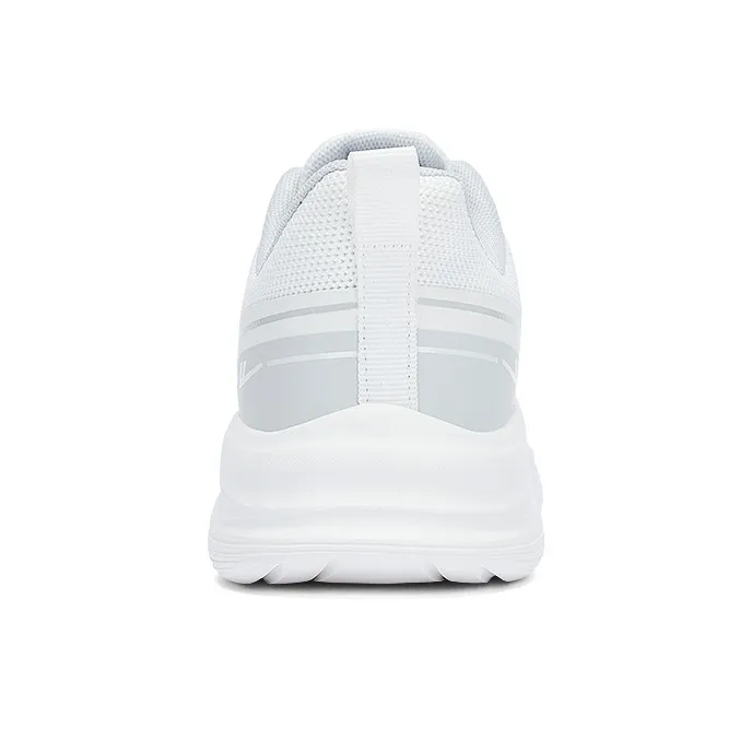 Warrior Cushioning Lightweight Breathable Quick Dry Low-Top Running Shoes Men's White-3