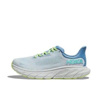 HOKA ONE ONE Arahi 7 Cushioning, Wear Resistant Low Top Running Shoes Women's White Blue